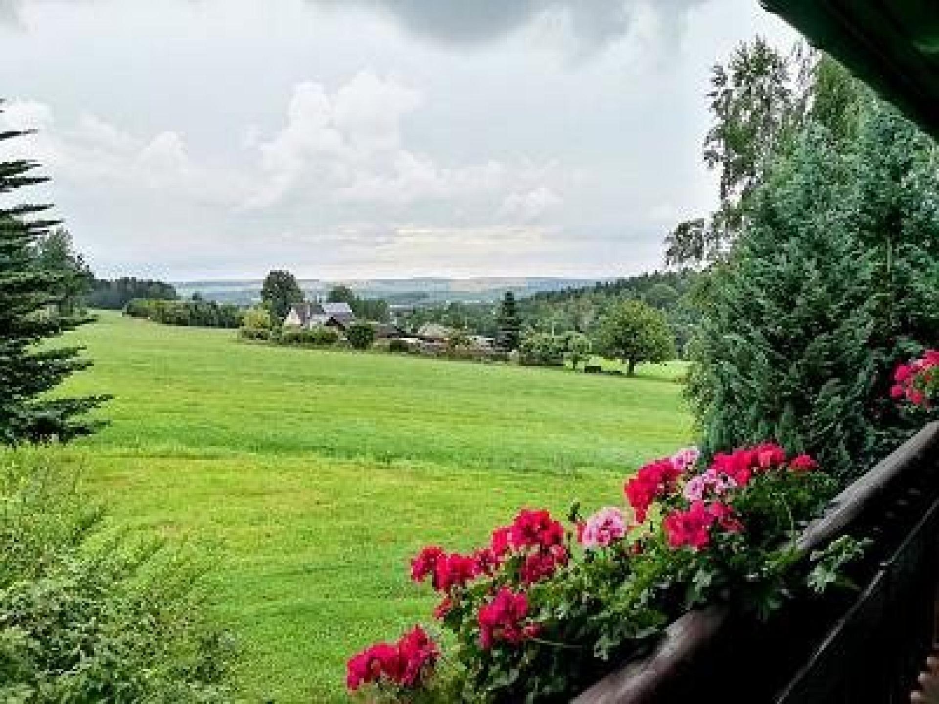 Blick vom Balkon